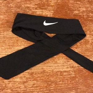 Black Nike Dri Fit Tie Headband Like New!